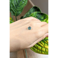 2.45 Ct. Bluish Green Cabochon Sapphire from Montana Life Style