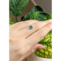 2.45 Ct. Bluish Green Cabochon Sapphire from Montana Life Style