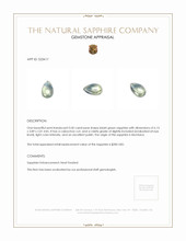 0.50 Ct. Bluish Green Cabochon Sapphire from Montana Appraisal