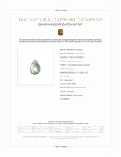 0.50 Ct. Bluish Green Cabochon Sapphire from Montana Scan Report