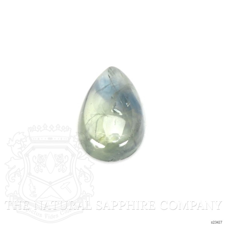 0.50 Ct. Bluish Green Cabochon Sapphire from Montana