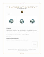 0.51 Ct. Greenish Blue Cabochon Sapphire from Montana Appraisal