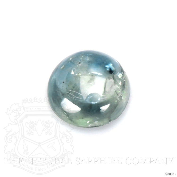 0.51 Ct. Greenish Blue Cabochon Sapphire from Montana