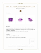 1.27 Ct. Sapphire from Madagascar Appraisal