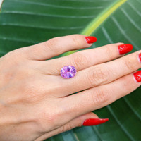 5.27 Ct. Purplish Pink Sapphire from Ceylon (Sri Lanka) Life Style