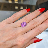 5.27 Ct. Purplish Pink Sapphire from Ceylon (Sri Lanka) Life Style