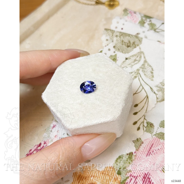 1.63 Ct. Purplish Blue Sapphire from Ceylon (Sri Lanka)