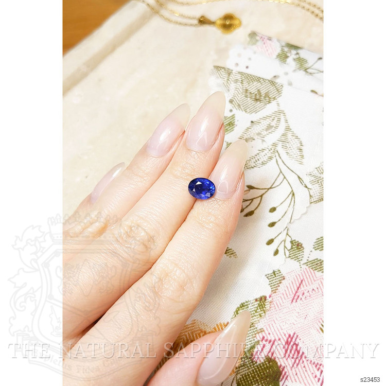 1.85 Ct. Blue Sapphire from Ceylon (Sri Lanka)