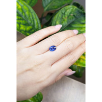 2.10 Ct. Blue Sapphire from Ceylon (Sri Lanka) Life Style