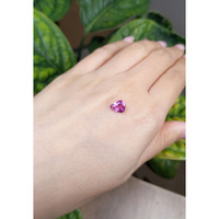 1.67 Ct. Purplish Pink Sapphire from Ceylon (Sri Lanka) Life Style
