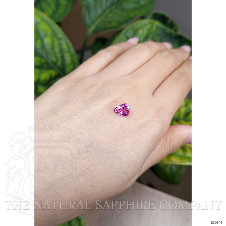 1.67 Ct. Purplish Pink Sapphire from Ceylon (Sri Lanka)