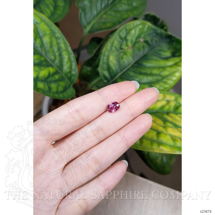 1.87 Ct. Purplish Pink Sapphire from Ceylon (Sri Lanka)