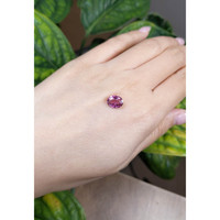 2.19 Ct. Purplish Pink Sapphire from Ceylon (Sri Lanka) Life Style