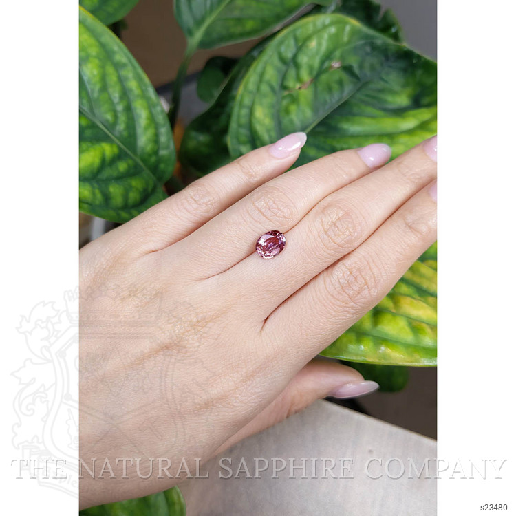 2.05 Ct. Reddish Pink Sapphire from Ceylon (Sri Lanka)
