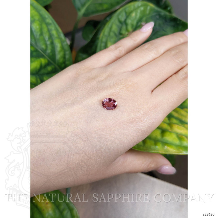 2.05 Ct. Reddish Pink Sapphire from Ceylon (Sri Lanka)