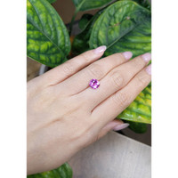 1.79 Ct. Purplish Pink Sapphire from Ceylon (Sri Lanka) Life Style