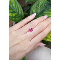 2.12 Ct. Reddish Pink Sapphire from Ceylon (Sri Lanka) Life Style