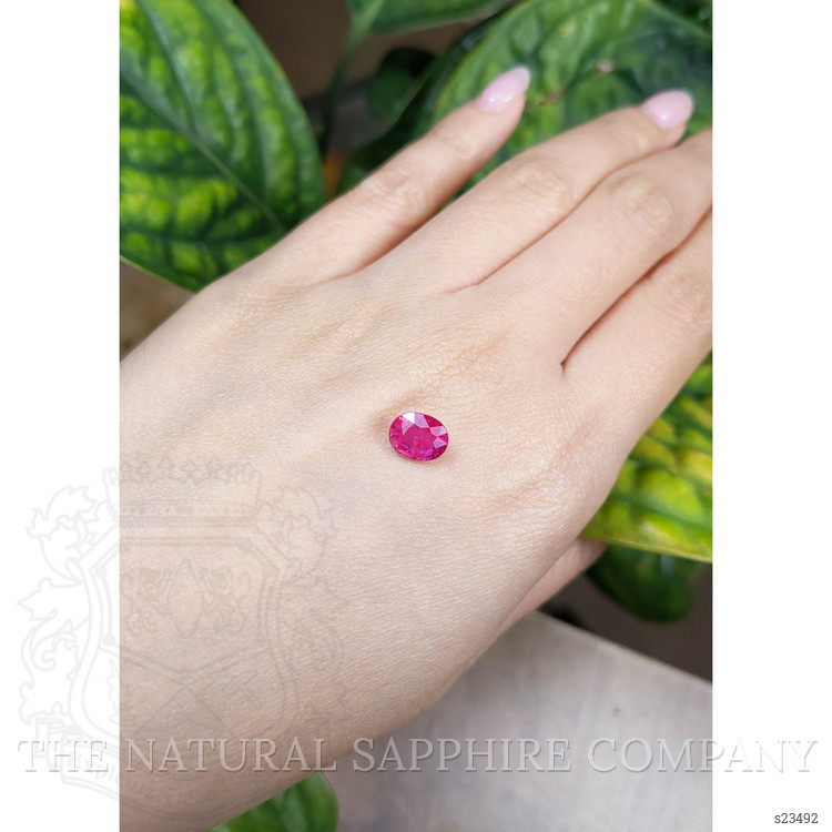 2.12 Ct. Reddish Pink Sapphire from Ceylon (Sri Lanka)