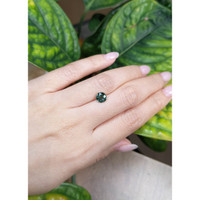 1.54 Ct. Bluish Green Sapphire from Ceylon (Sri Lanka) Life Style