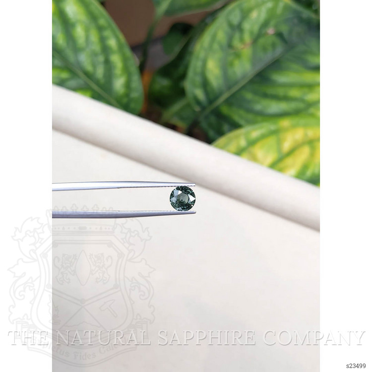 1.54 Ct. Bluish Green Sapphire from Ceylon (Sri Lanka)