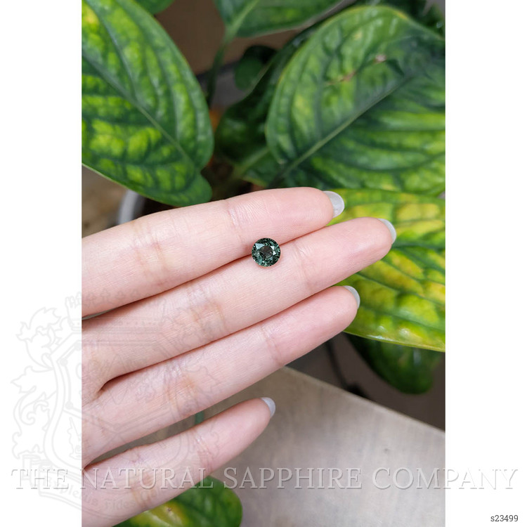1.54 Ct. Bluish Green Sapphire from Ceylon (Sri Lanka)