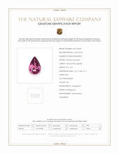 2.56 Ct. Purplish Pink Sapphire from Madagascar Scan Report