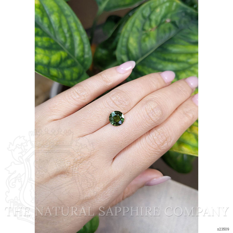 2.08 Ct. Green Sapphire from Ceylon (Sri Lanka)