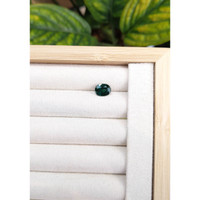 2.67 Ct. Greenish Blue Sapphire from Madagascar Life Style