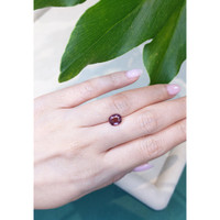 2.09 Ct. Pinkish Brown Sapphire from Thailand Life Style