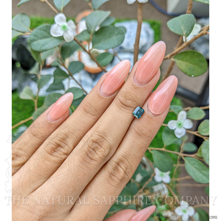 0.95 Ct. Bluish Green Sapphire from Africa