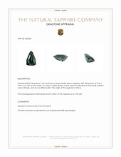 1.03 Ct. Bluish Green Sapphire from Africa Appraisal