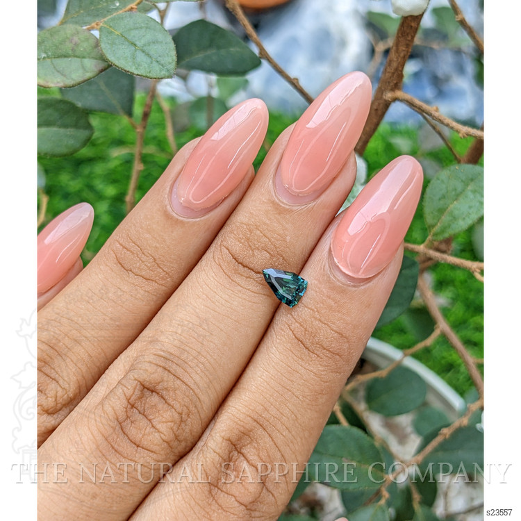 1.03 Ct. Bluish Green Sapphire from Africa