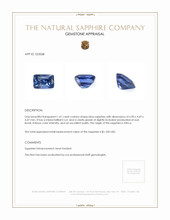 1.41 Ct. Blue Sapphire from Africa Appraisal