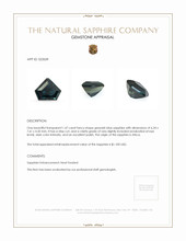 1.47 Ct. Greenish Blue Sapphire from Africa Appraisal
