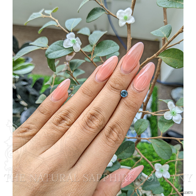 0.52 Ct. Greenish Blue Sapphire from Madagascar