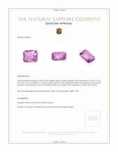 0.89 Ct. Sapphire from Ceylon (Sri Lanka) Appraisal