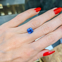 3.03 Ct. Blue Sapphire from Ceylon (Sri Lanka) Life Style