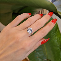 3.75 Ct. White Sapphire from Ceylon (Sri Lanka) Life Style