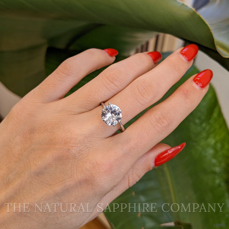 3.75 Ct. White Sapphire from Ceylon (Sri Lanka)