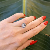 3.75 Ct. White Sapphire from Ceylon (Sri Lanka) Life Style