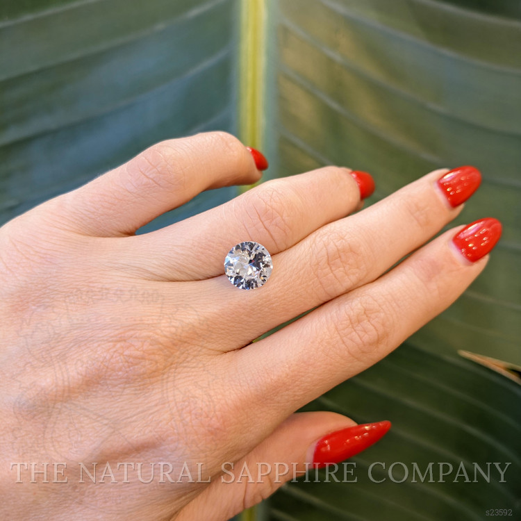 3.75 Ct. White Sapphire from Ceylon (Sri Lanka)