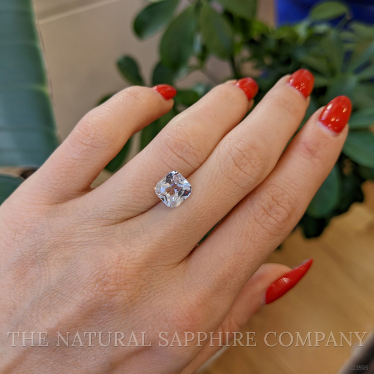 3.15 Ct. White Sapphire from Ceylon (Sri Lanka)