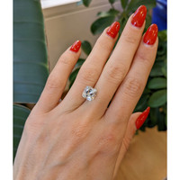 3.86 Ct. White Sapphire from Ceylon (Sri Lanka) Life Style