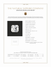 3.76 Ct. White Sapphire from Ceylon (Sri Lanka) Scan Report