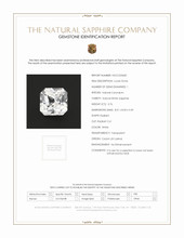 3.76 Ct. White Sapphire from Ceylon (Sri Lanka) Scan Report