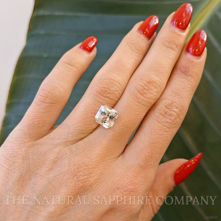 3.76 Ct. White Sapphire from Ceylon (Sri Lanka)