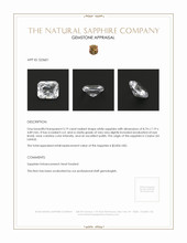 3.19 Ct. White Sapphire from Ceylon (Sri Lanka) Appraisal