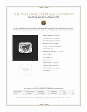 3.19 Ct. White Sapphire from Ceylon (Sri Lanka) Scan Report