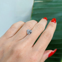 2.14 Ct. White Sapphire from Ceylon (Sri Lanka) Life Style