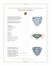 1.32 Ct. White Sapphire from Ceylon (Sri Lanka) 3 D Scan Report